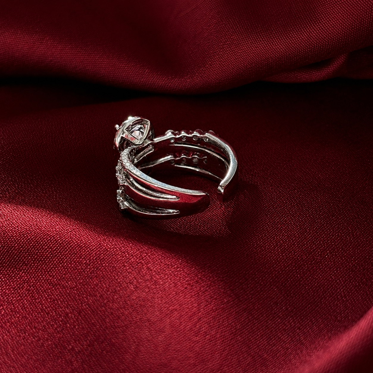 Heartspell Oval Solitaire CZ Ring