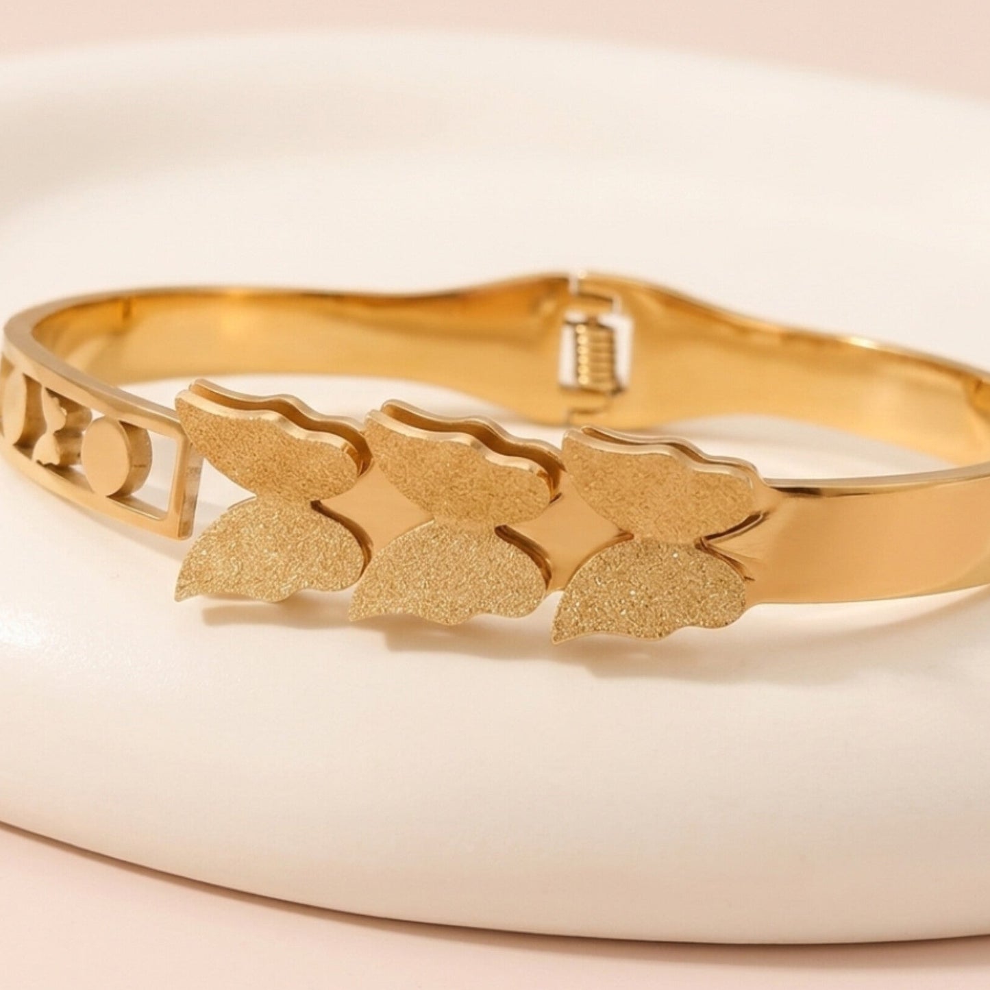 Golden Flutter Cuff Bracelet