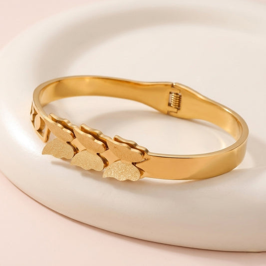 Golden Flutter Cuff Bracelet