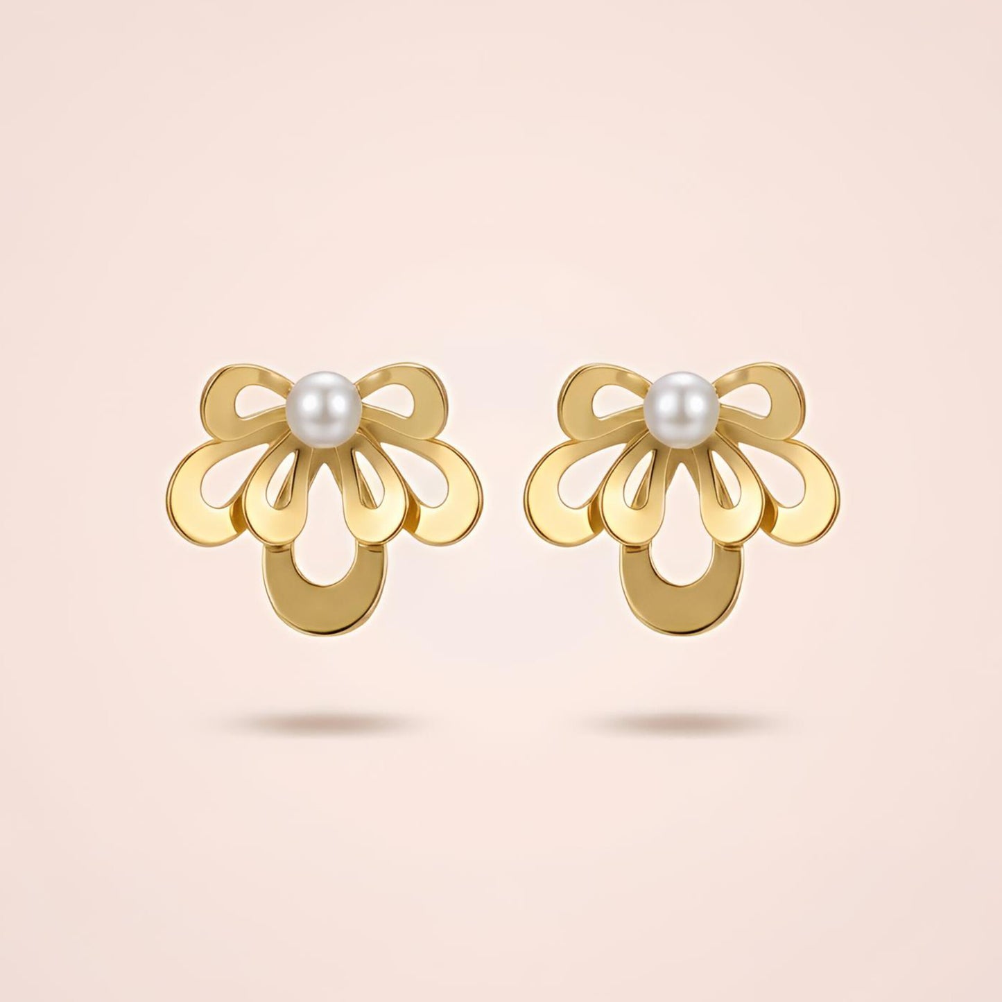 Pearl Ribbon Earrings