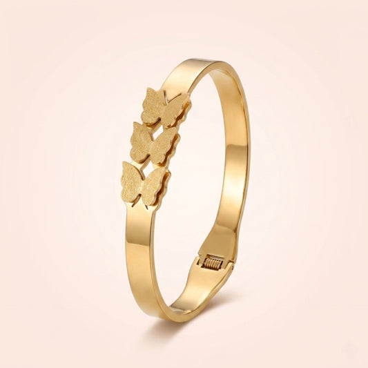Golden Flutter Cuff Bracelet